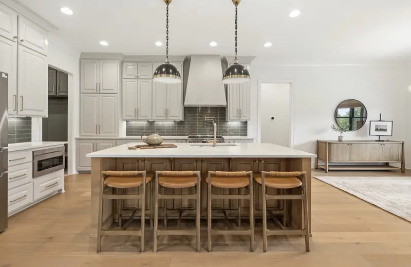 Kitchen, The Arched Brick Ranch