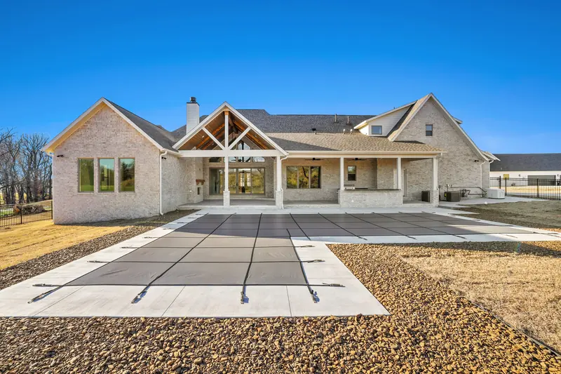 Pool and rear exterior, The Poolside Retreat