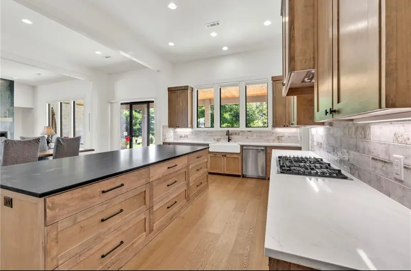 Kitchen island, The Sunset Modern Ranch