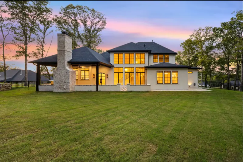 Exterior of a Hillside custom home