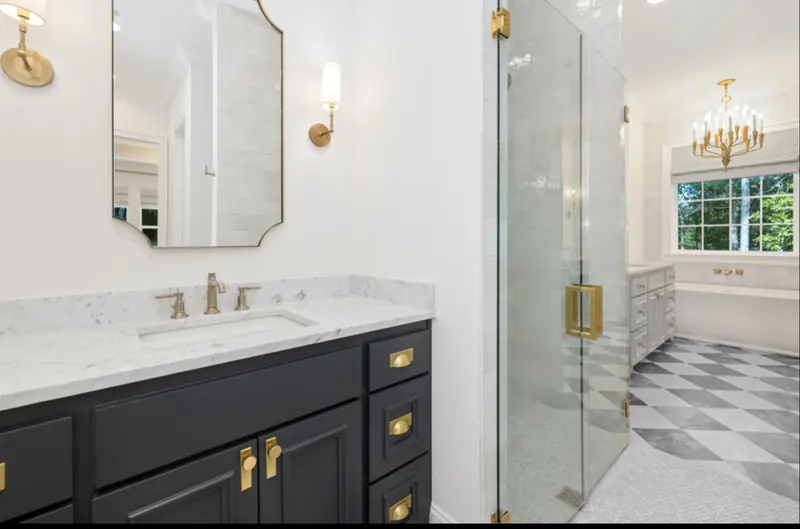 Bath vanity, The White Brick Estate